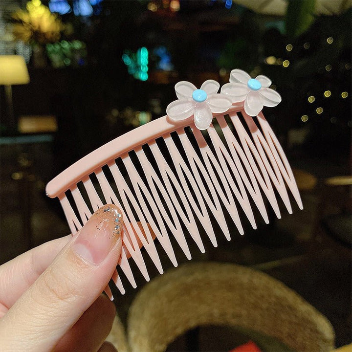 Girls' Hair Comb Children's Comb, Broken Hair Non-Slip Finishing Hair Accessories Cute Princess Hairpin Big Children - Muhaab