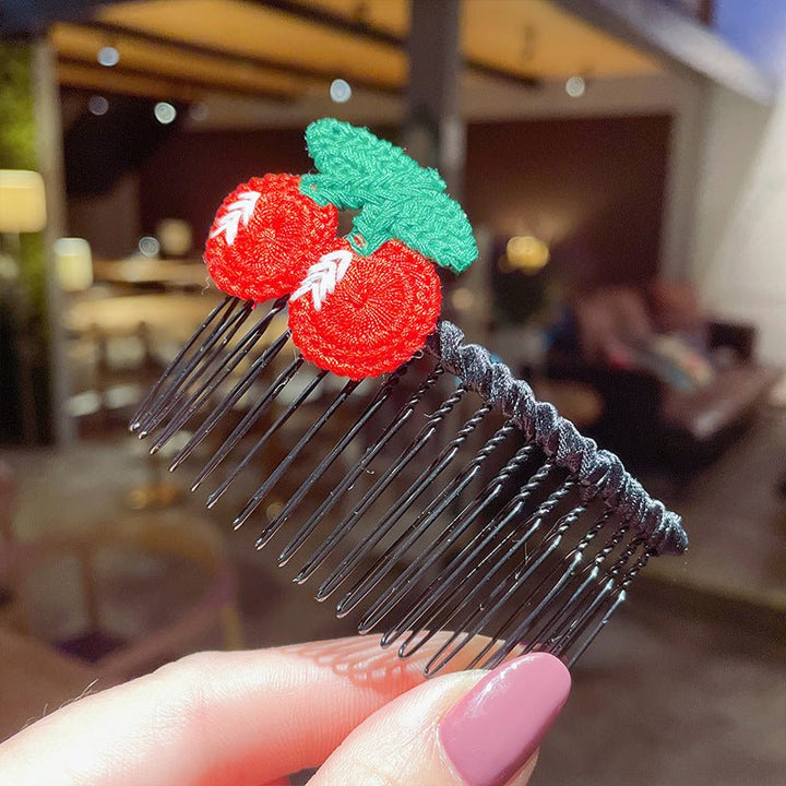 Girls' Hair Comb Children's Comb, Broken Hair Non-Slip Finishing Hair Accessories Cute Princess Hairpin Big Children - Muhaab