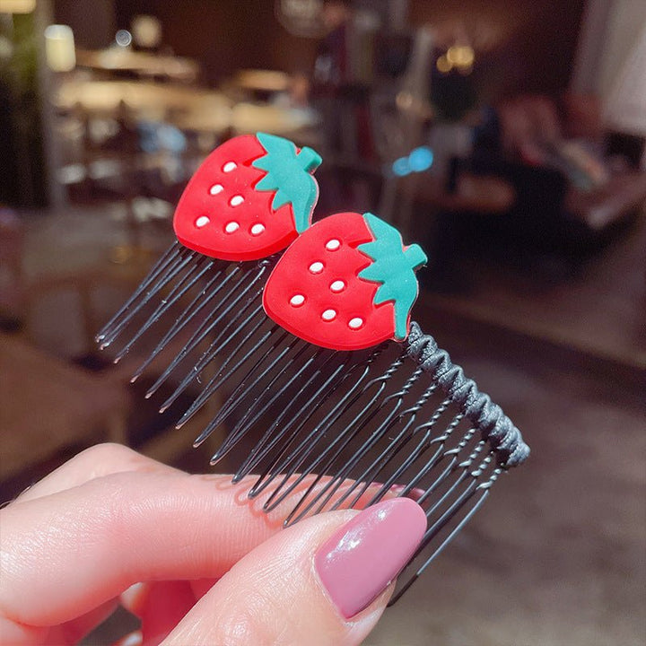 Girls' Hair Comb Children's Comb, Broken Hair Non-Slip Finishing Hair Accessories Cute Princess Hairpin Big Children - Muhaab