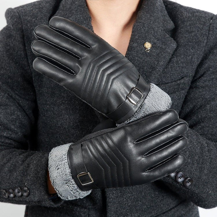 Gloves men winter plus velvet thickening - Muhaab