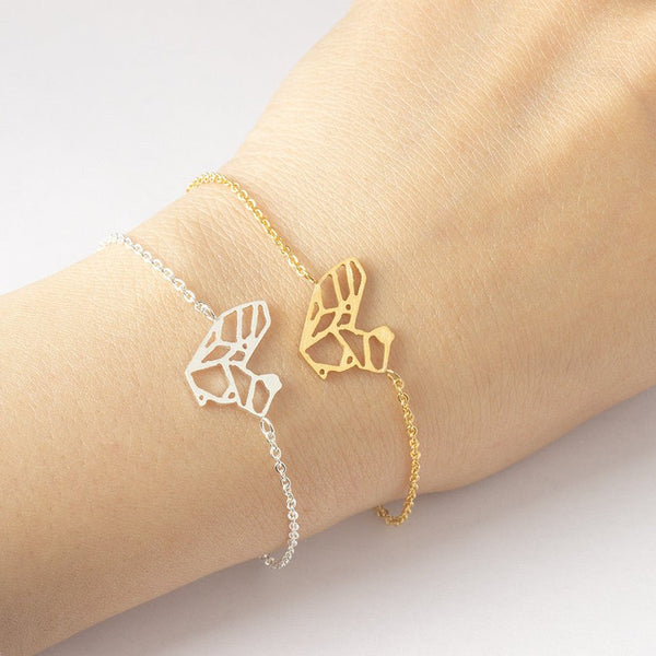 Gold squirrel woman jewelry origami squirrel Bracelet women's Bracelet - Muhaab