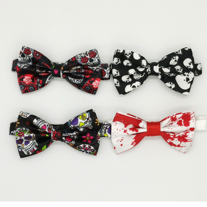 Halloween Ghost Festival Bow Tie Vampire Skull Bow Tie - Muhaab