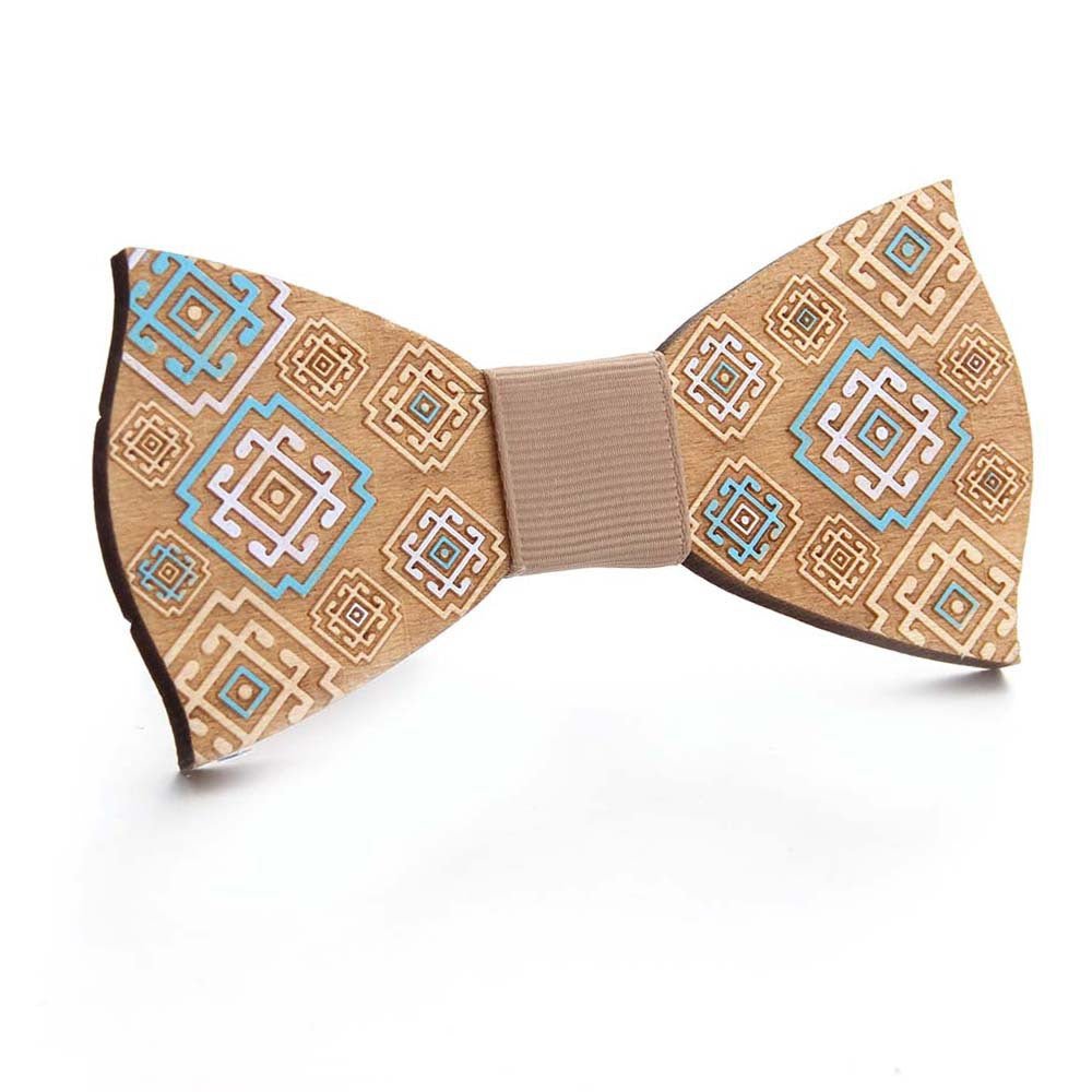 Hand-painted Puzzle Bow Tie Bow Tie Color Hand-painted - Muhaab