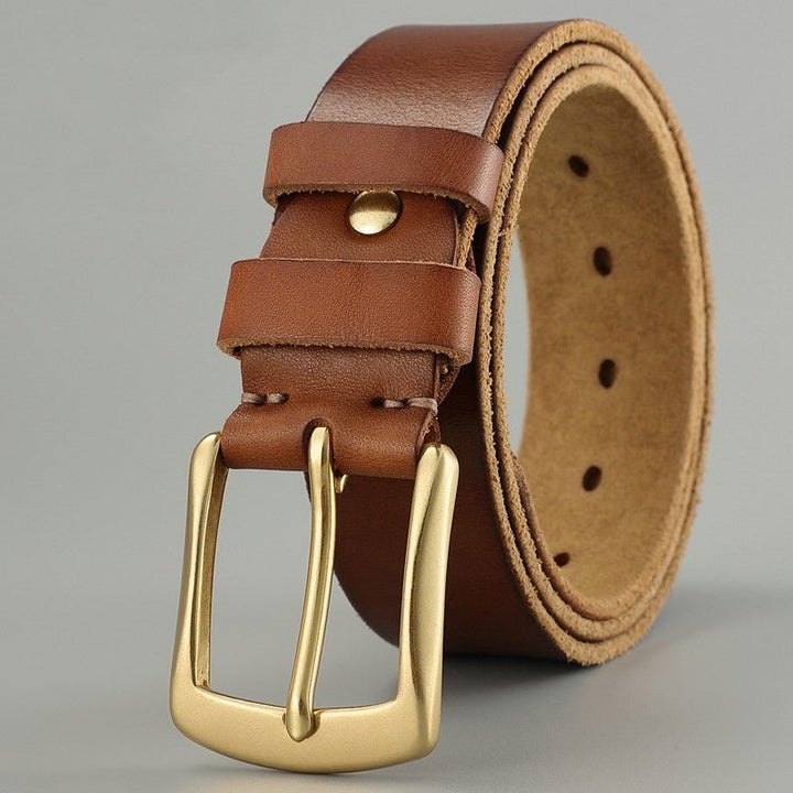 Handmade Casual Trend Men's Belts Cowhide - Muhaab