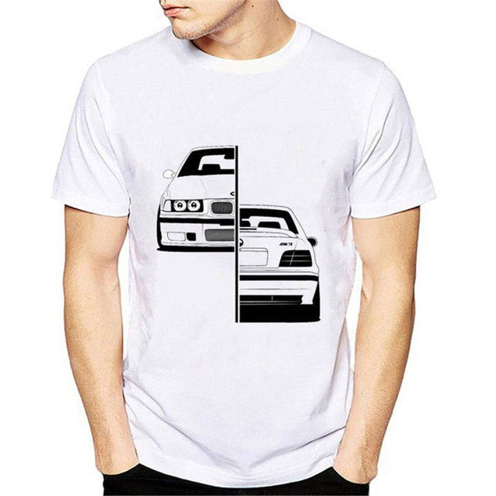 Harajuku Cool Automotive Car Turbo E30 E36 E46 t shirt men - Muhaab