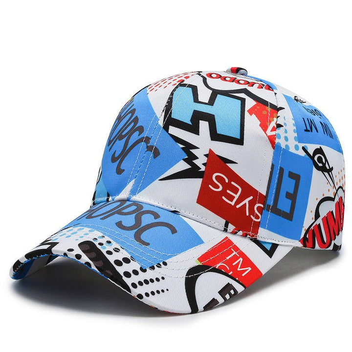 Hat Men And Women Trend Print Element Baseball Cap - Muhaab