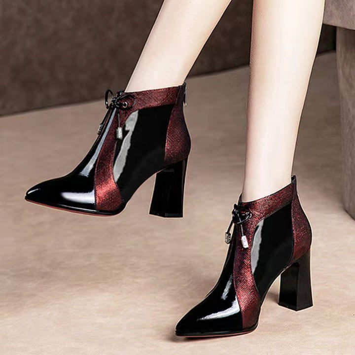 High heel zipper women shoes - Muhaab