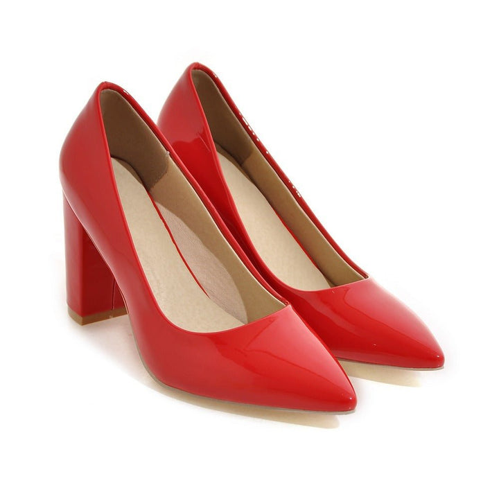 High Heeled Shoes Women's Shoes Work New Pointed Shoes - Muhaab