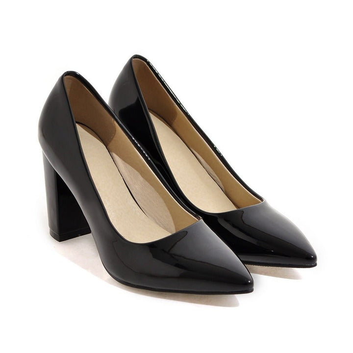 High Heeled Shoes Women's Shoes Work New Pointed Shoes - Muhaab