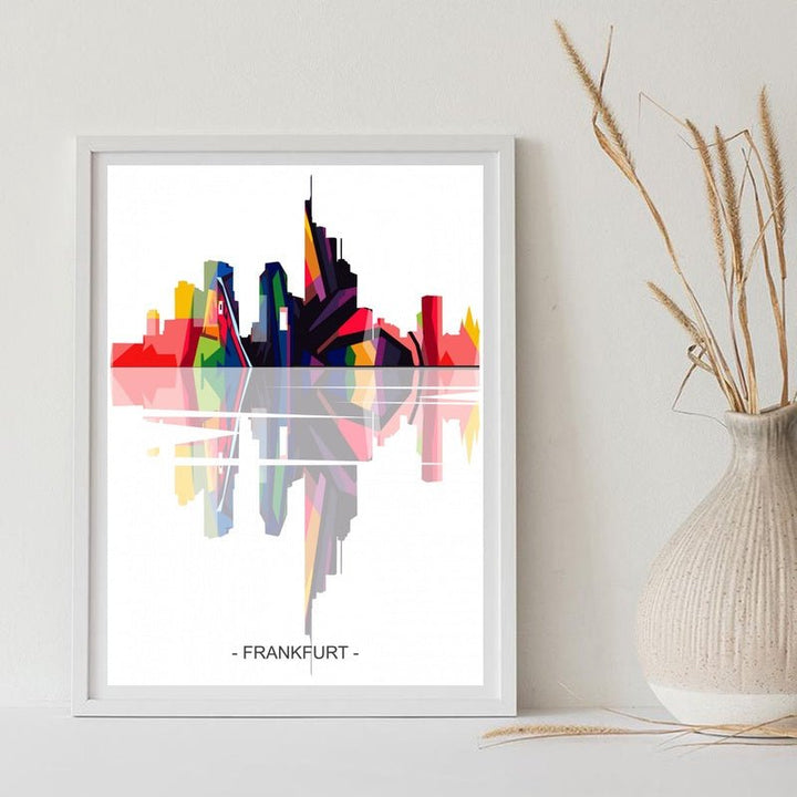 Home Decor Abstract Minimalist Colorful Canvas Poster - Muhaab