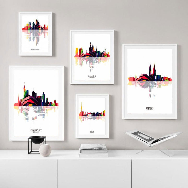 Home Decor Abstract Minimalist Colorful Canvas Poster - Muhaab