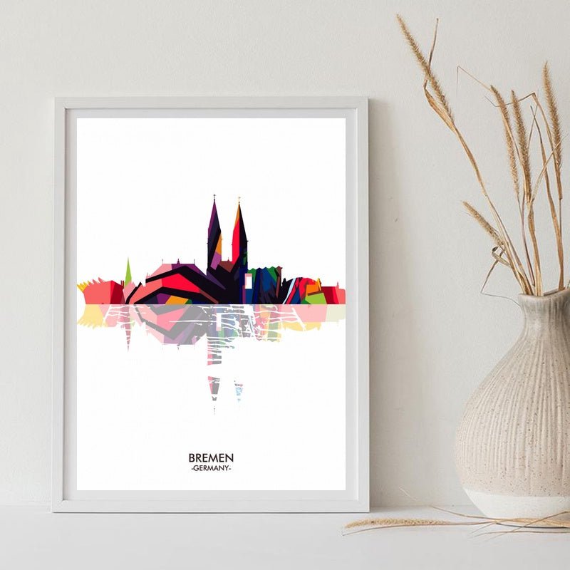 Home Decor Abstract Minimalist Colorful Canvas Poster - Muhaab