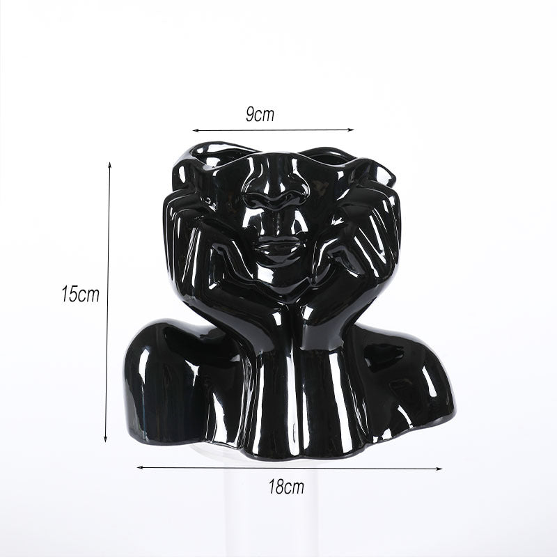 Home Decor Ceramic Vases Flower Vase Sculpture Crafts - Muhaab