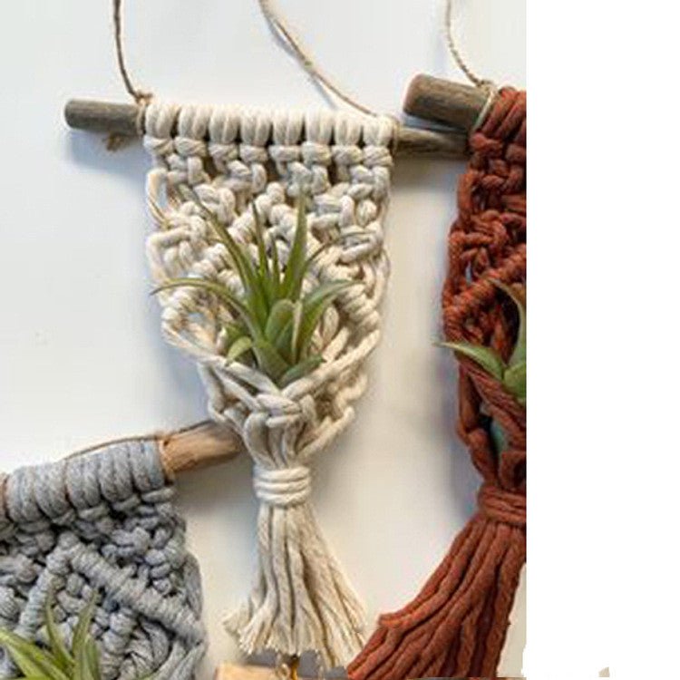 Home Decor Mini Macrame Plant Hangers For Air Plant - Muhaab