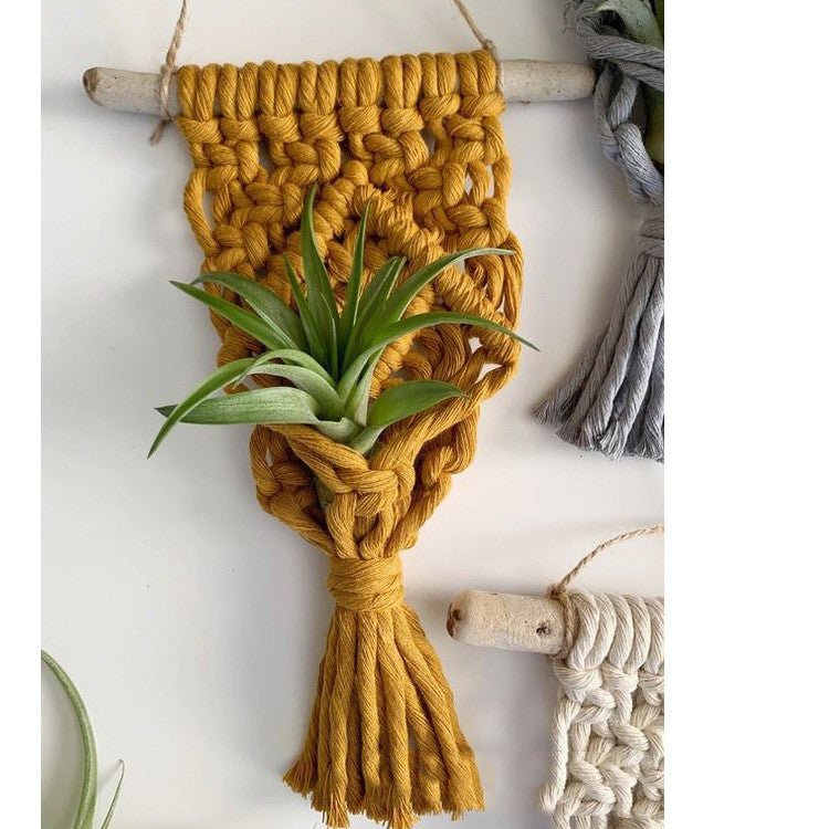 Home Decor Mini Macrame Plant Hangers For Air Plant - Muhaab