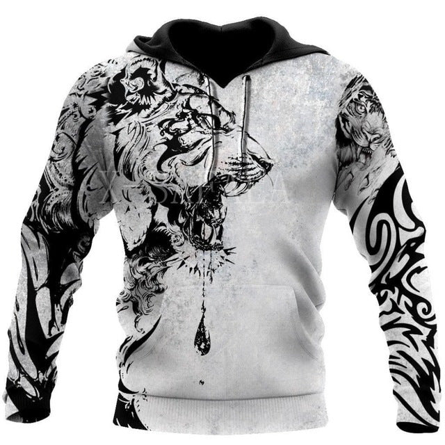 Hoodies For Men Cool Animal-print Street - Muhaab