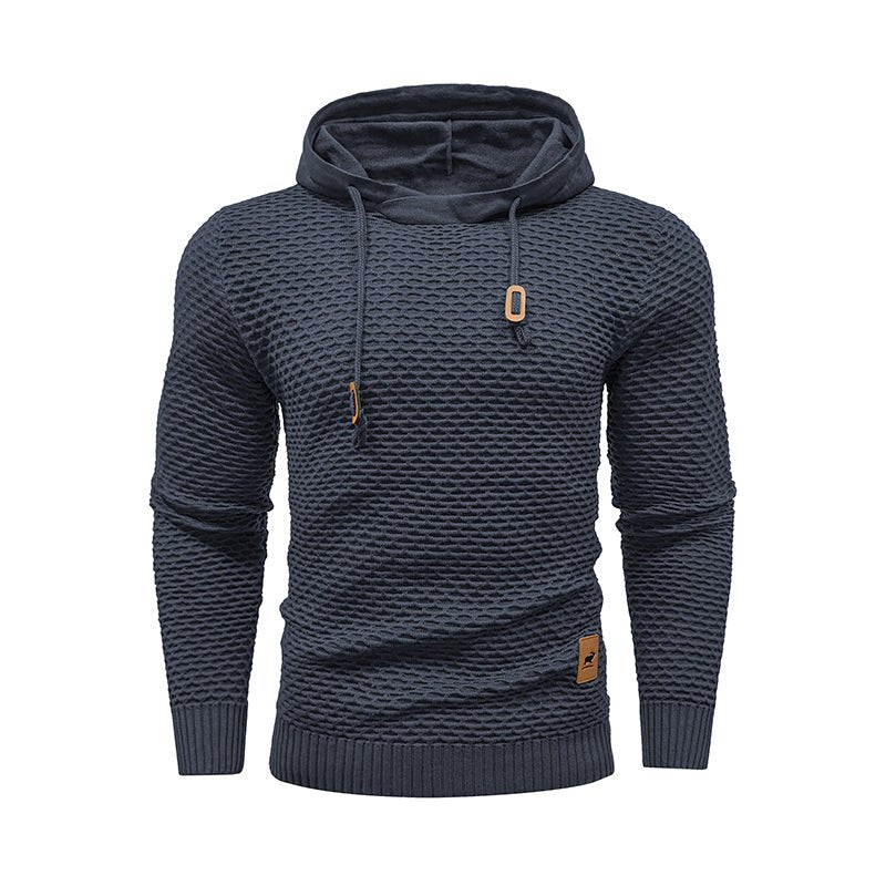 Hot Selling New Style 3D Pattern Outdoor Sports Men Solid Color Casual Hoodies - Muhaab