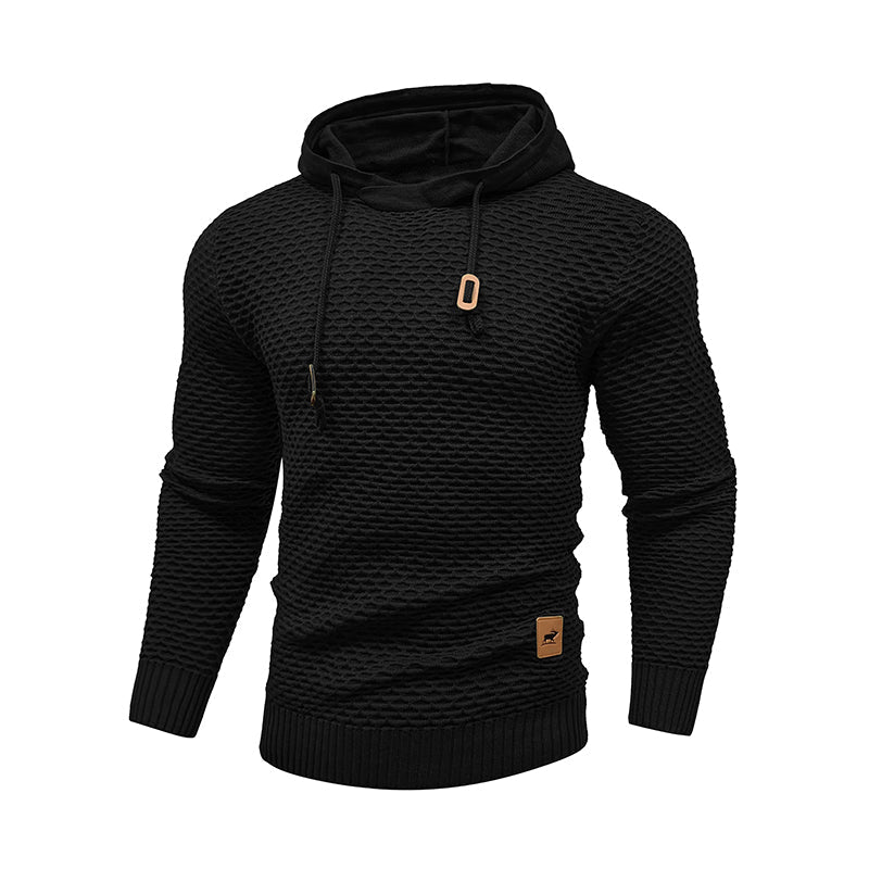 Hot Selling New Style 3D Pattern Outdoor Sports Men Solid Color Casual Hoodies - Muhaab