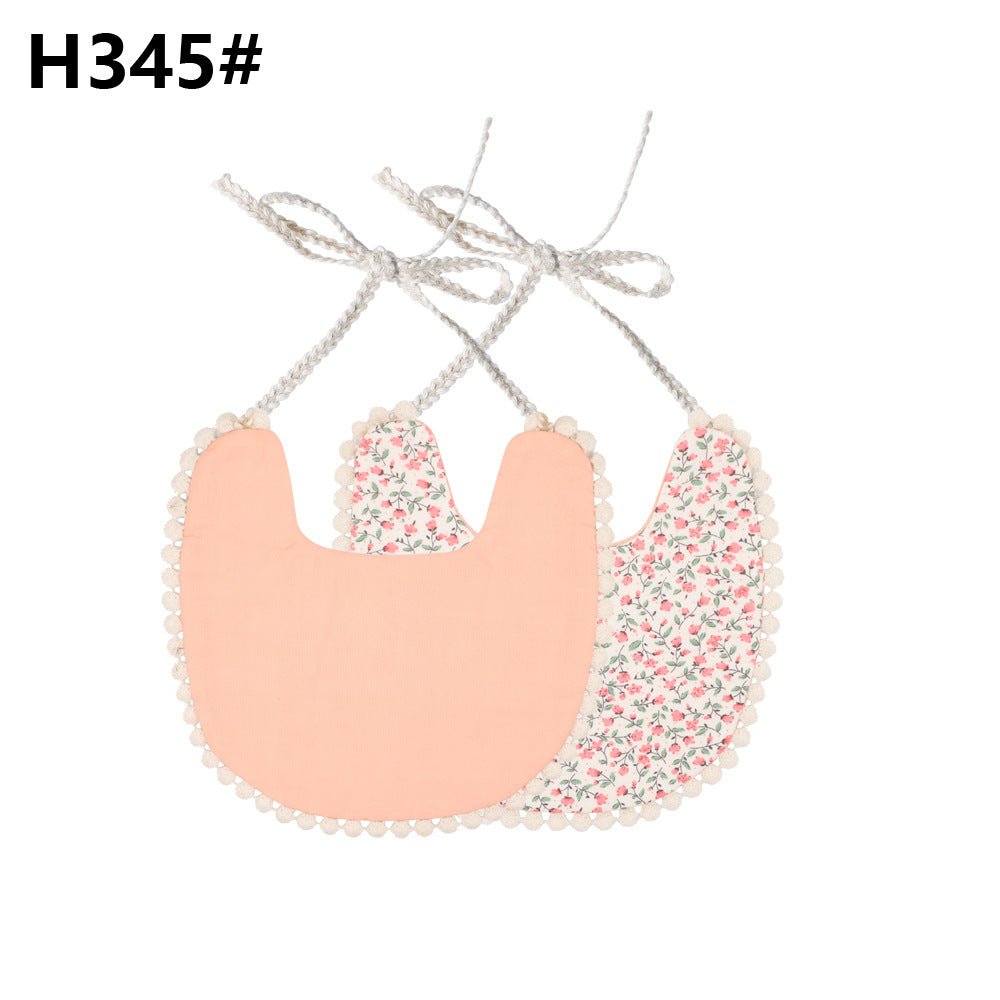 Pure Cotton And Linen Two Layer Saliva Towel Hot Cross Border Supply Bib  - Muhaab