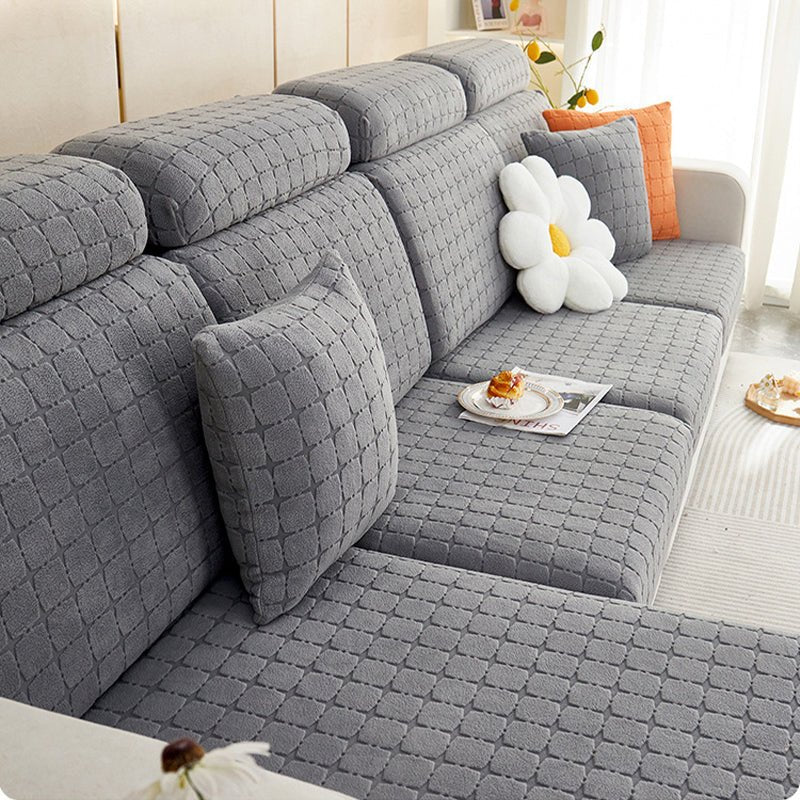 Jacquard Velvet Sofa Cushion In Winter - Muhaab