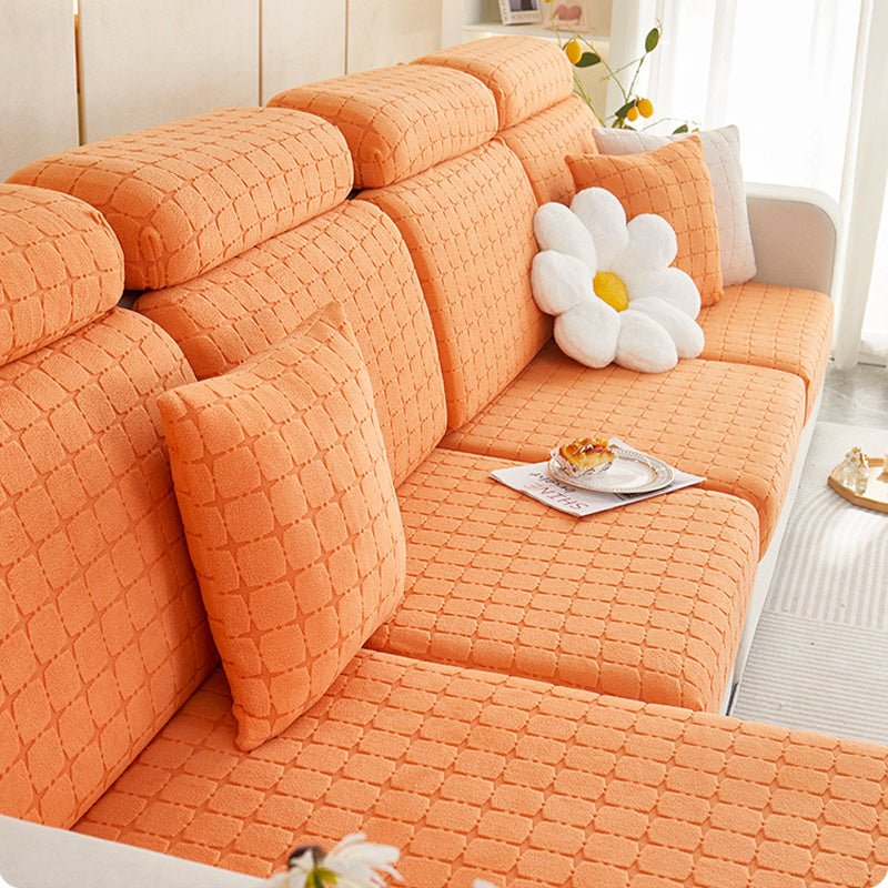 Jacquard Velvet Sofa Cushion In Winter - Muhaab