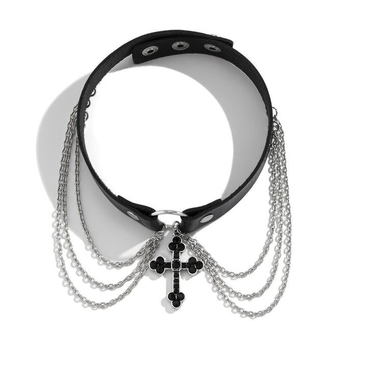 Jewelry PU Alloy Necklace Cross - Muhaab