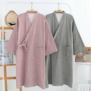 Kimono, Bathrobe, Gauze, Home Wear, Japanese Steamed Thin Night Gown - Muhaab