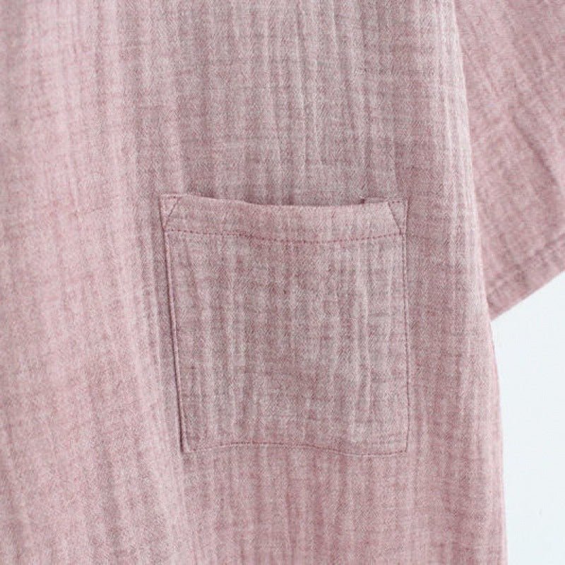 Kimono, Bathrobe, Gauze, Home Wear, Japanese Steamed Thin Night Gown - Muhaab