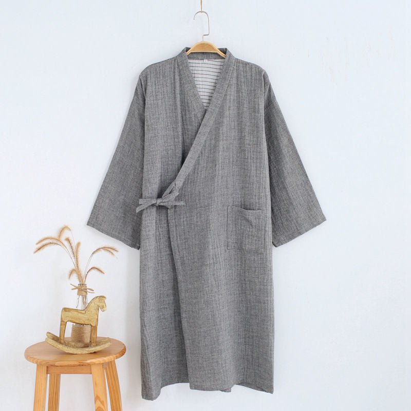 Kimono, Bathrobe, Gauze, Home Wear, Japanese Steamed Thin Night Gown - Muhaab