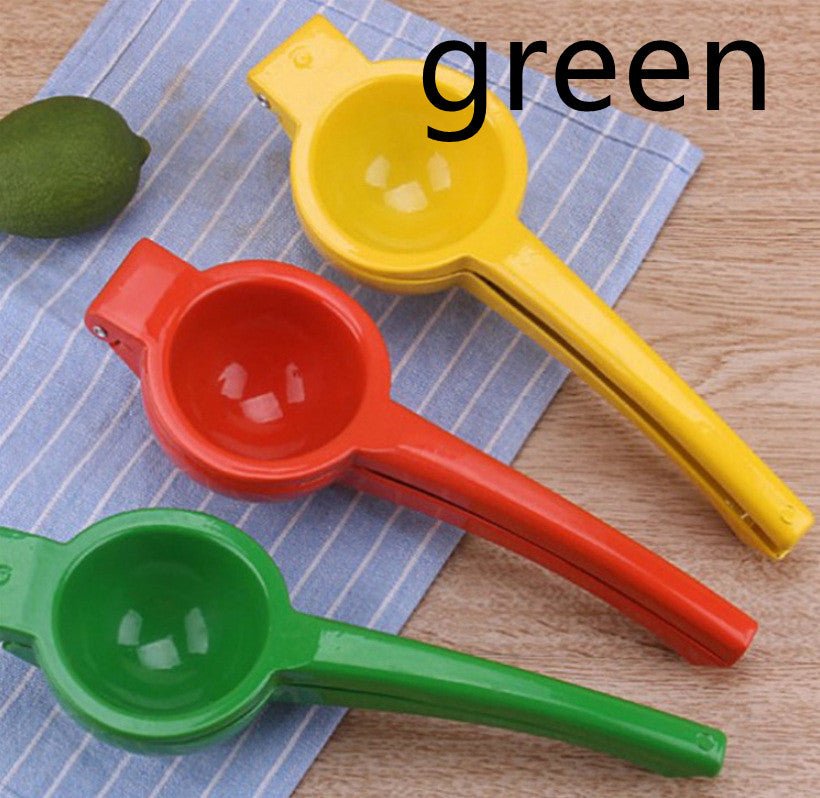 Kitchen Gadgets Colored Handle Manual Lemon Press Plastic Fruit Juicer - Muhaab