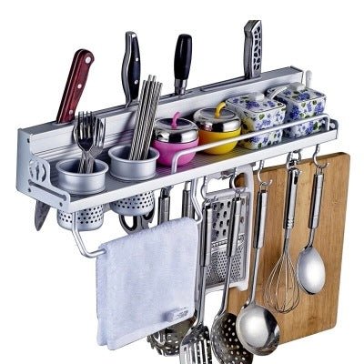 Kitchen utensils, chopsticks, kitchen and toilet articles, space aluminium tool wall hanger factory direct selling - Muhaab