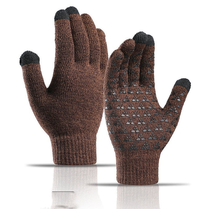 Knitted Men And Women Couple Warm Wool Gloves - Muhaab