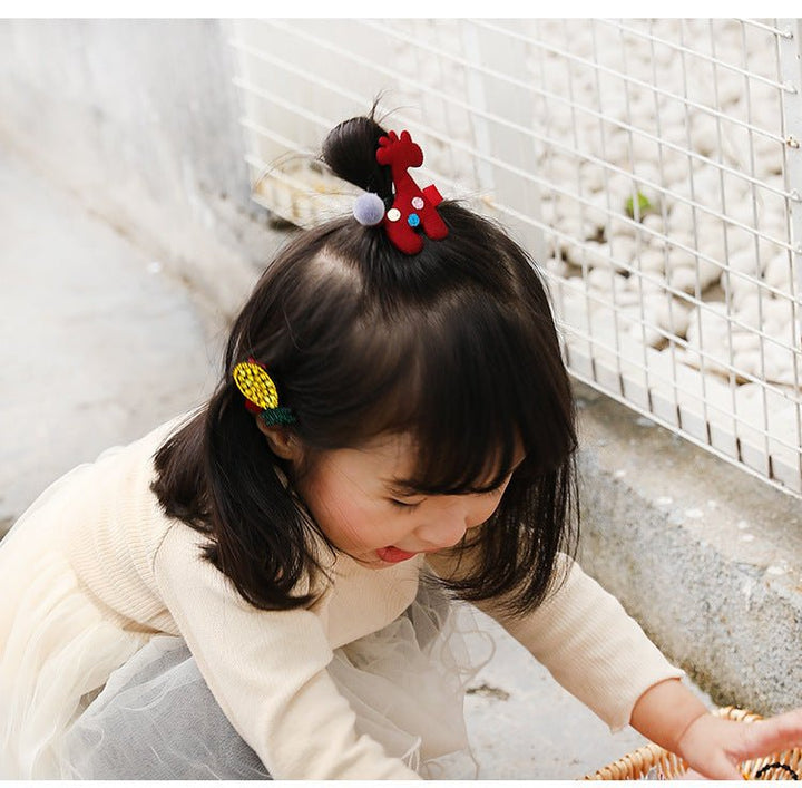 Korean Girl With Bangs Clip Baby Hairpin Does Not Hurt The Hair Princess Hair Accessories - Muhaab