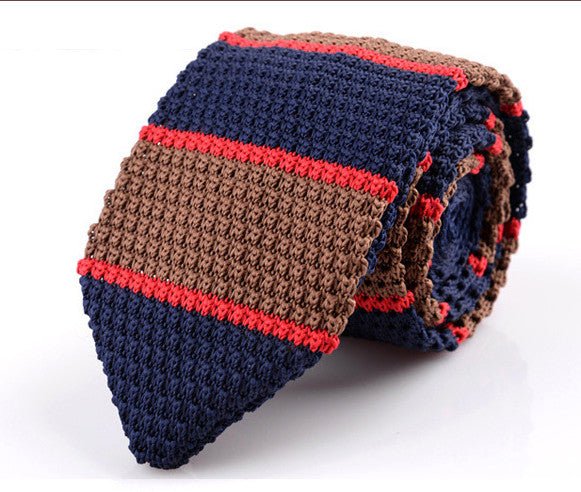 Korean Version Of British Retro Fashion Wool Hand-made Tide Sharp-pointed Necktie - Muhaab