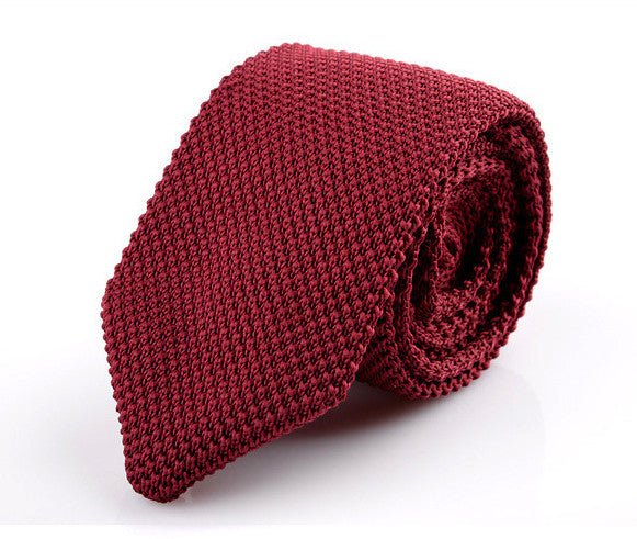 Korean Version Of British Retro Fashion Wool Hand-made Tide Sharp-pointed Necktie - Muhaab