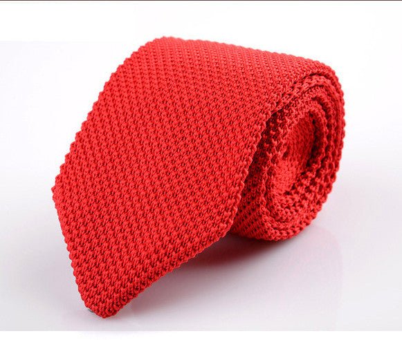 Korean Version Of British Retro Fashion Wool Hand-made Tide Sharp-pointed Necktie - Muhaab