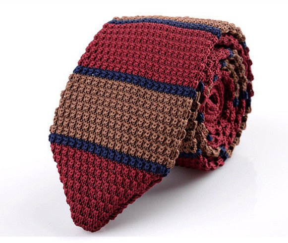 Korean Version Of British Retro Fashion Wool Hand-made Tide Sharp-pointed Necktie - Muhaab