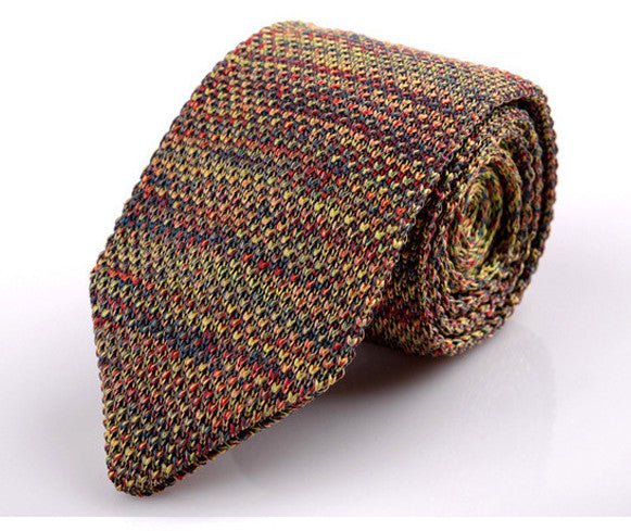 Korean Version Of British Retro Fashion Wool Hand-made Tide Sharp-pointed Necktie - Muhaab