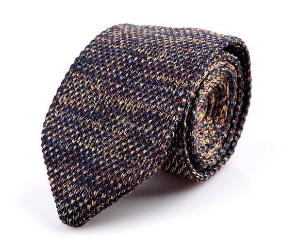 Korean Version Of British Retro Fashion Wool Hand-made Tide Sharp-pointed Necktie - Muhaab