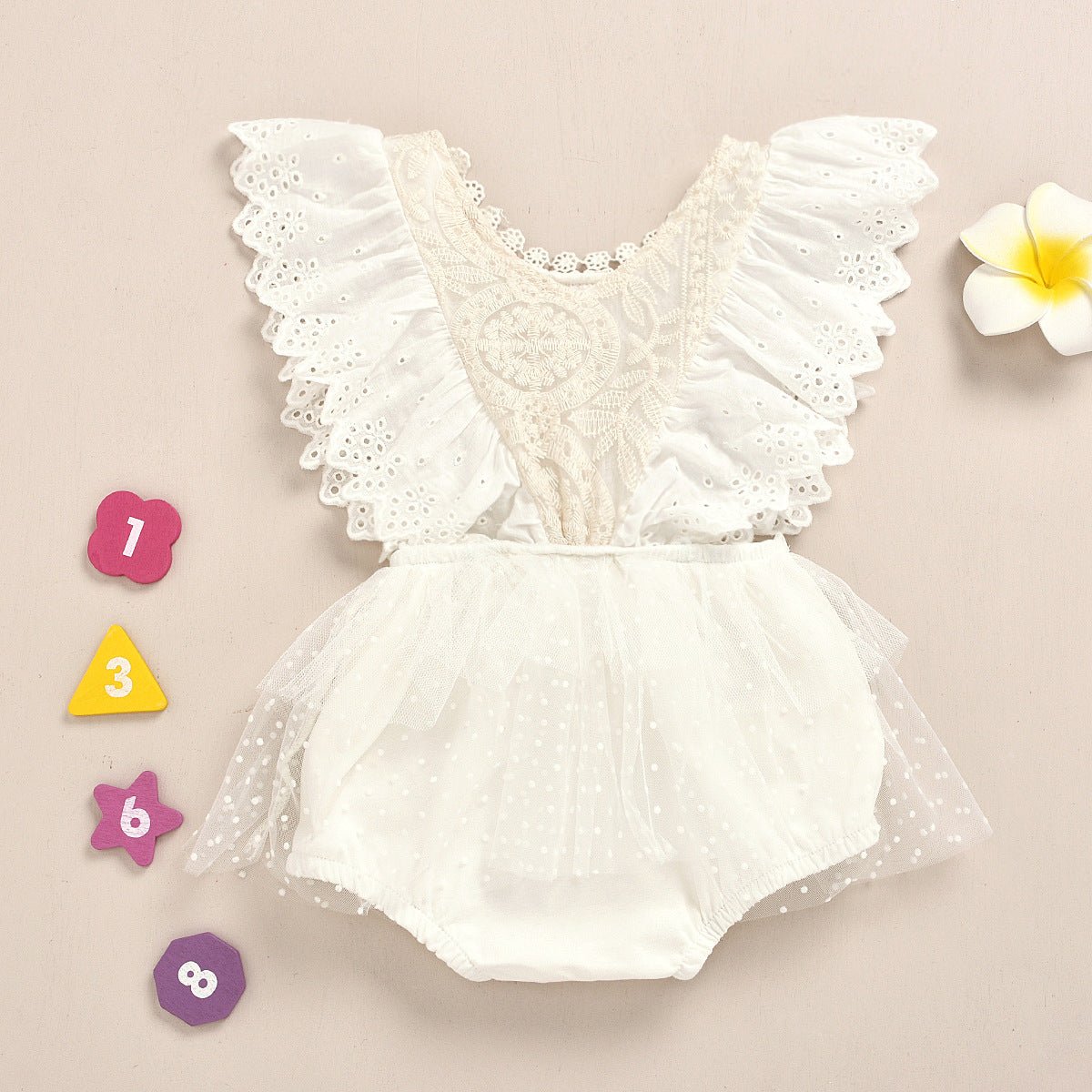 Lace baby jumpsuit - Muhaab