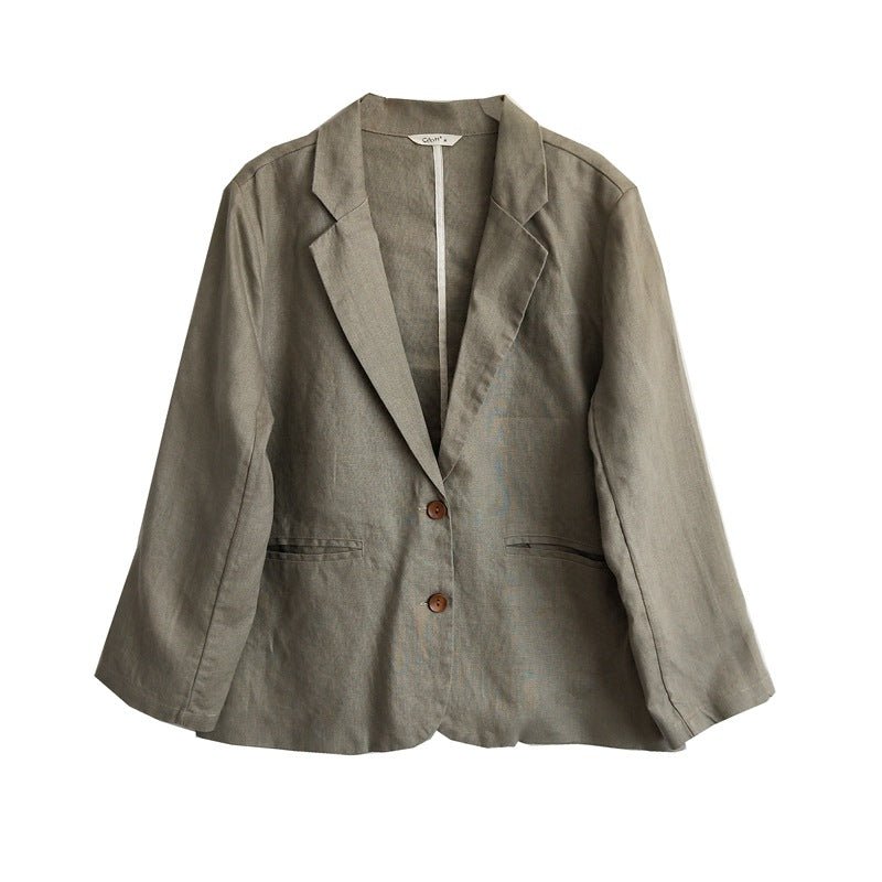 Ladies Fashion Linen Casual Professional Suits - Muhaab