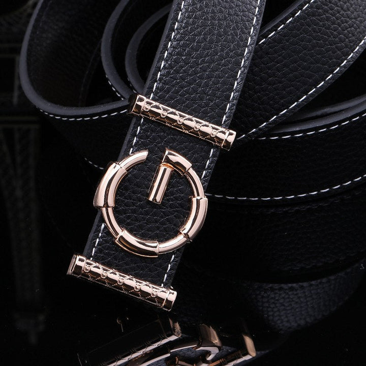 Ladies luxury belts cummerbunds for women G buckle Belt Genuine Leather belt Fashion genuine leather men belts buckle - Muhaab