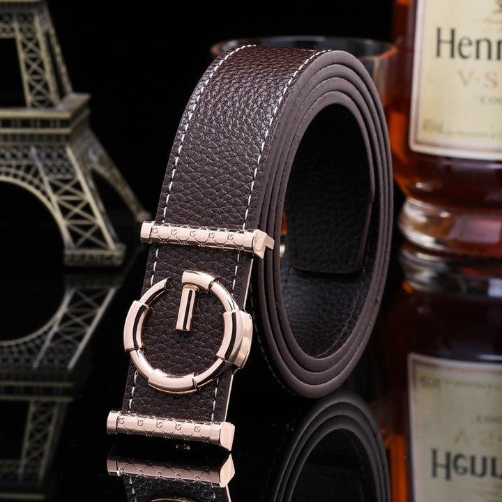 Ladies luxury belts cummerbunds for women G buckle Belt Genuine Leather belt Fashion genuine leather men belts buckle - Muhaab