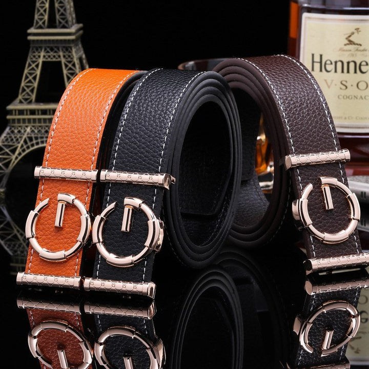 Ladies luxury belts cummerbunds for women G buckle Belt Genuine Leather belt Fashion genuine leather men belts buckle - Muhaab