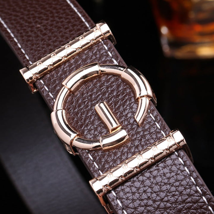 Ladies luxury belts cummerbunds for women G buckle Belt Genuine Leather belt Fashion genuine leather men belts buckle - Muhaab