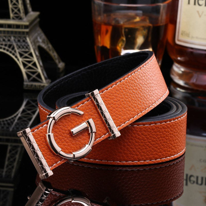 Ladies luxury belts cummerbunds for women G buckle Belt Genuine Leather belt Fashion genuine leather men belts buckle - Muhaab