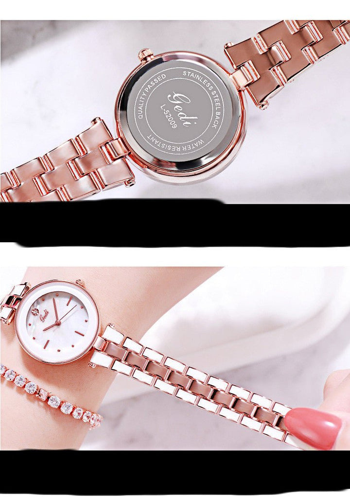 Ladies Watch Korean Style Trendy Student White Quartz - Muhaab