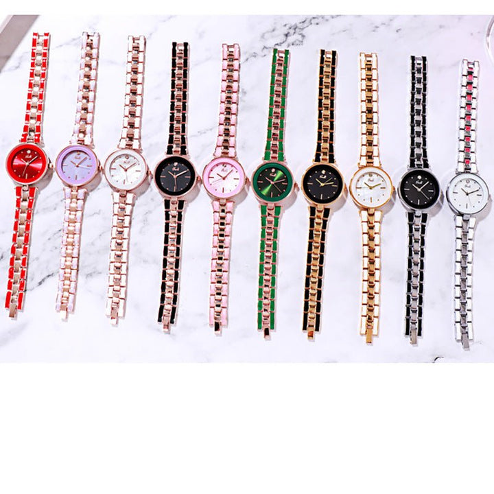 Ladies Watch Korean Style Trendy Student White Quartz - Muhaab