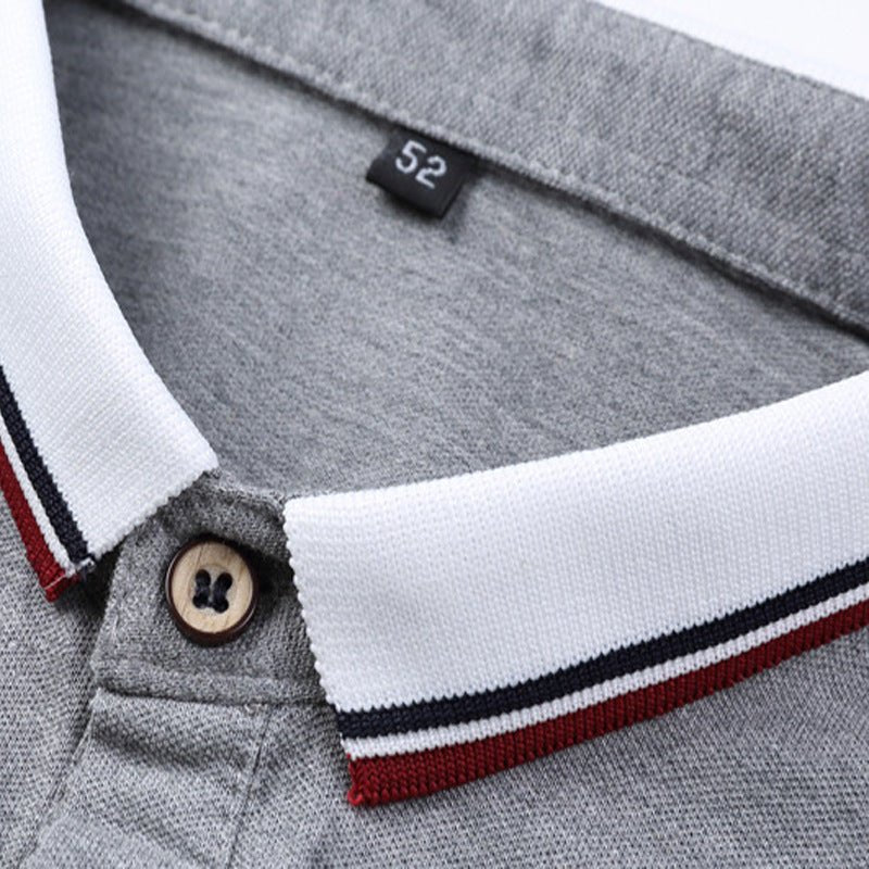 Lapel short sleeve T-shirt men - Muhaab