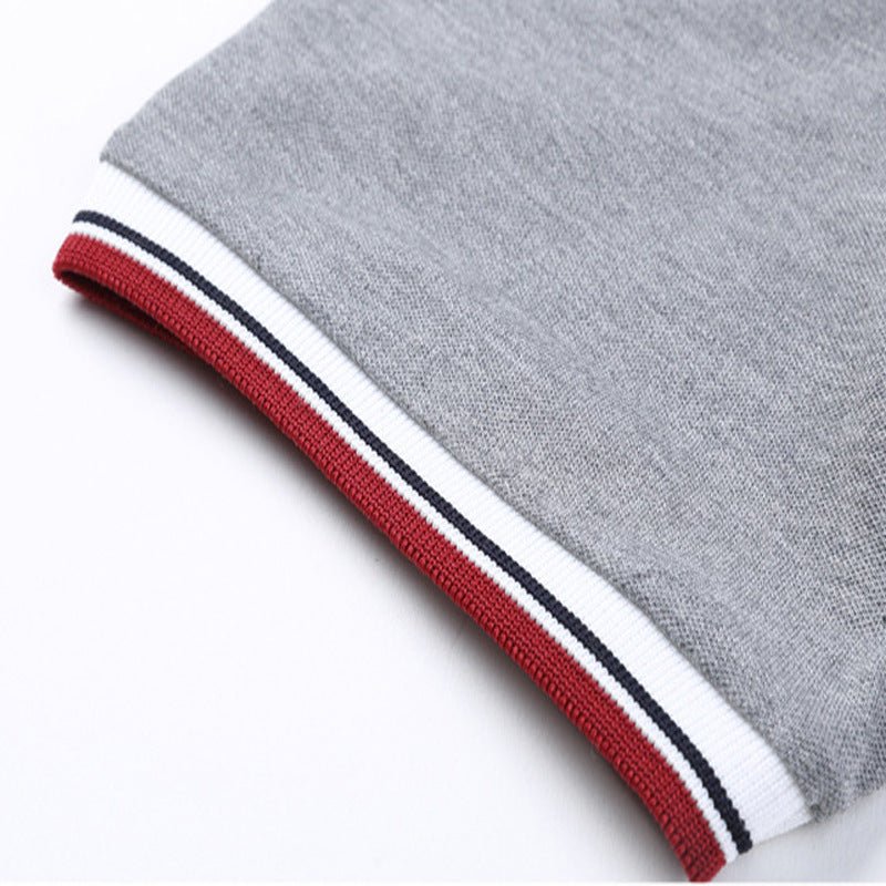 Lapel short sleeve T-shirt men - Muhaab